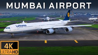 Mumbai Airport  Morning Plane Spotting 2024  MEGA Compilation 3 4K [upl. by Matrona]