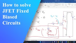 Mastering JFET FixedBias Circuit Calculations A StepbyStep Guide [upl. by Iahcedrom]