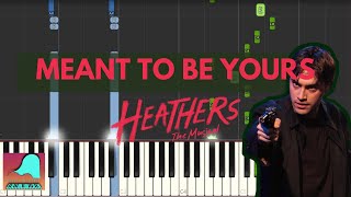 Meant To Be Yours  Heathers  Piano Accompaniment Tutorial Synthesia [upl. by Bohlen]