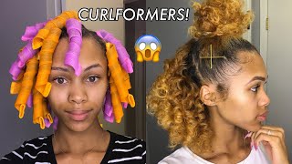 60 CURLFORMERS ON MY NATURAL HAIR  DO THEY WORK [upl. by Tucker]