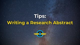 Tips Writing a Research Abstract [upl. by Notreve45]