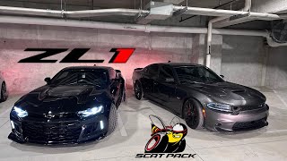 CAMARO ZL1 AND CHARGER SCATPACK 392 POV DRIVE THROUGH ATLANTA💫 [upl. by Gemperle597]