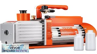 VEVOR 5 CFM Vacuum Pump Air Conditioning Vacuum Pump 2 Stage Rotary Review [upl. by Aenit]