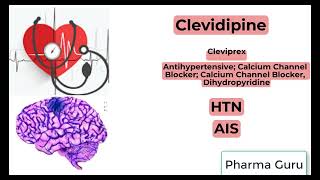 Clevidipine  Cleviprex In a nutshell [upl. by Alyacim]