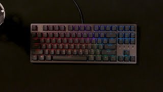 🔥 Durgod K320 Taurus Nebula typing  Cherry MX Silent Red [upl. by Inaffyt768]