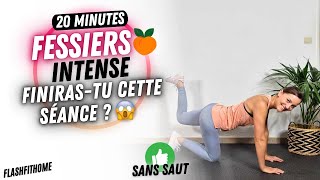 SÉANCE FESSIERS INTENSE 20 MIN 🍑🔥 Training FESSIERS galbés SANS MATÉRIEL  FlashFitHome [upl. by Myer]