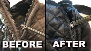 Zipper Repair  Quick Fix for a Broken Separated Zipper [upl. by Nnyltak982]