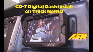 AEM CD7 Dash Installation on Car Crafts Truck Norris C10 [upl. by Ennaid]