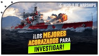 ¡Las MEJORES LÍNEAS de ACORAZADOS para INVESTIGAR en WORLD OF WARSHIPS en 2024 [upl. by Onavlis]