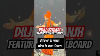 DILJIT Dosanjh featured on BillBoard diljitdosanjh billboard damanbagri [upl. by Biagio]