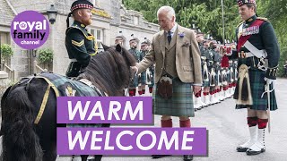 King Charles Receives Formal Welcome as He Arrives at Balmoral [upl. by Nnaasil621]