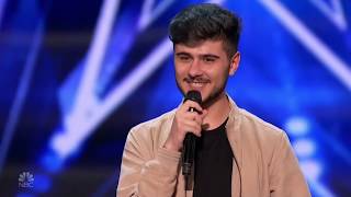 Americas Got Talent 2020 Luca Di Stefano Sings Lets Get It On Full Performance S15E04 [upl. by Leorsiy36]