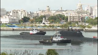 Buques de guerra rusos y submarino Nuclear salen de Cuba tras cinco días en La Habana [upl. by Elsie802]