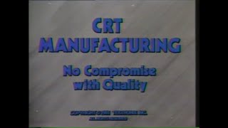 Tektronix CRT Manufacturing  No Compromise with Quality [upl. by Ateekan]