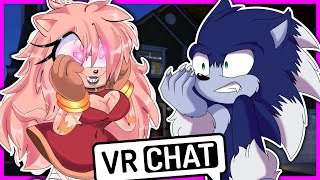 Movie Sonic The Werehog Meets Crazy Amy In VR CHAT [upl. by Neeli]