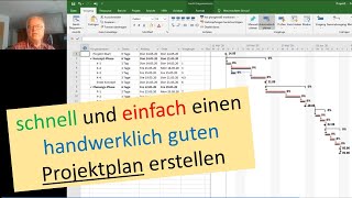 Schnell und einfach einen handwerklich guten Projektplan erstellen [upl. by Dinsmore555]