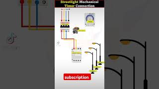 Installation of road lighting timer protection circuit breaker electrical subscribe [upl. by Atsiuqal508]