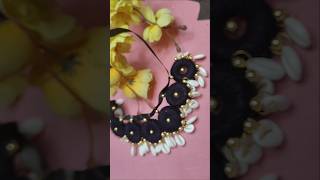 DIY cowrie shells necklace 😍🔥♥️  navratrispecial diycrafts artistcreator ytviral [upl. by Hennahane865]