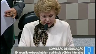 Min da Educação  TV Senado ao vivo  CE  15052018 [upl. by Thorny90]