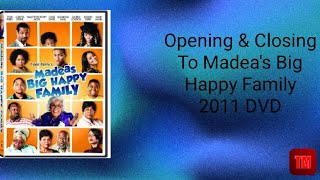 Opening amp Closing To Madeas Big Happy Family 2011 DVD [upl. by Notgnirrab]