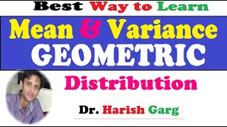 Mean and Variance of Geometric Distribution [upl. by Eiramasil]