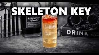 Skeleton Key Cocktail  Easy Halloween Cocktail [upl. by Atnwahs]