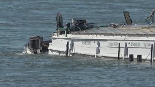 Schiffskollision  2 Verletzte  1 Havarie auf dem Rhein Höhe Königswinter am 290618  OTöne [upl. by Cosma271]