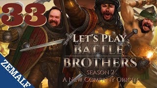 33  Battle Brothers Season 2  Day 128  A New Company Origin  Old Timers [upl. by Retxed]