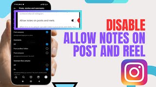 Disable Allow Notes On Post And Reel On Instagram Technologyglance [upl. by Airahs]