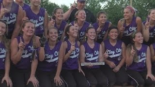 Clay City wins first ever softball regional [upl. by Schiro]