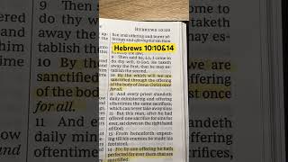 Hebrews 1010amp14 jesus love faith god gospel goodnews bible bibleverse [upl. by Lenuahs]