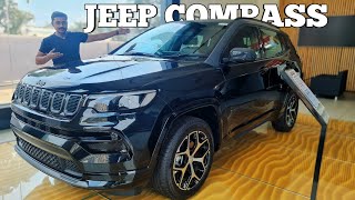 JEEP COMPASS S 2024 Black edition  Pricing Features Review Digital motors Jeep car automobile [upl. by Nospmis]