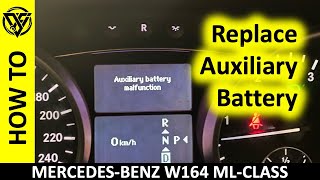 Mercedes ML350 W164 Aux Battery Replacement  The Complete Guide [upl. by Aven579]