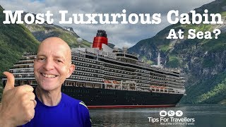 Cunard Queen Victoria Q2 Caronia Master Suite Tour [upl. by Eboh]