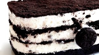 Receta de cheesecake de Oreo  Tarta de Oreo  Como hacer pastel de Oreo [upl. by Carn]