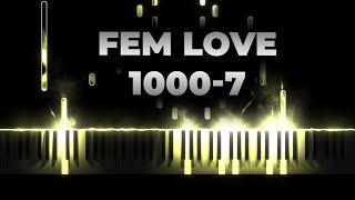 fem love 10007 караоке на пианино текст кавер  я умер прости [upl. by Lamoureux596]