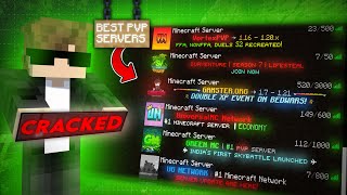 Best PVP Servers With Best Ping lag free servers  Cracked  Minecraft [upl. by Desimone]