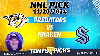 Nashville Predators vs Seattle Kraken 112024 NHL Pick Explained [upl. by Okomom841]