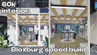 Clothing store Interior BLOXBURG Speedbuild [upl. by Nohsav928]