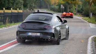 RENNtech Mercedes C63 S AMG Coupe  LOUD Revs amp Accelerations [upl. by Nolos]