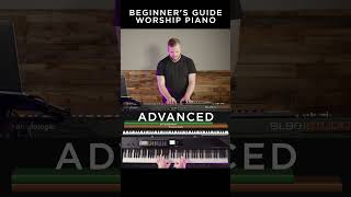 Worship Piano  Beginner vs Advanced shorts [upl. by Seda486]