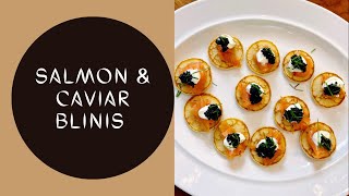 Easy Smoked Salmon and Caviar Blinis [upl. by Anima817]