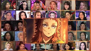 Girls Reaction Demon Slayer Season 4 Episode 2 Reaction Mashup  鬼滅の刃 [upl. by Enerod]