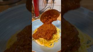 Bolognaise of tagliatelle 😎🇫🇷 pasta bolognese recipe food healthypasta easyrecipe healty [upl. by Ralph]