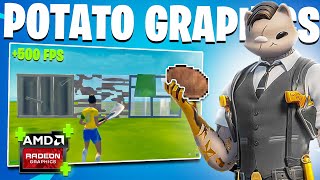 HOW TO GET POTATO GRAPHICS IN FORTNITE ONLY FOR AMD USERS MAX FPS  0 INPUT DELAY [upl. by Sivolc]