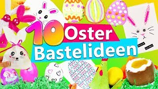 10 OSTER Bastelideen  Osterhase selber basteln  Geschenke für Ostern  Karten falten  Schoko Ei [upl. by Nicolis]