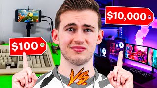 100 vs 10000 Gaming Setup [upl. by Jerrilee]