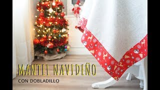 Mantel de Navidad con faldón o dobladillo [upl. by Ainerol291]