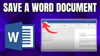 How to Save a Word Document  Full Guide [upl. by Galanti637]