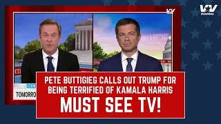 Pete Buttigieg Knows EXACTLY Why Trump Is Backing Out Of The Debates  Hes SCARED Of Kamala Harris [upl. by Hallutama]